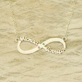 Personalized Name Necklace Infinity Necklace Mother Jewelry Friendship Gift