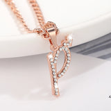 Personalized Name Necklace Initial Letter Necklace Stainless Steel Nameplate