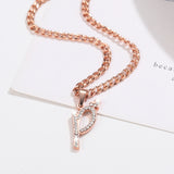 Personalized Name Necklace Initial Letter Necklace Stainless Steel Nameplate