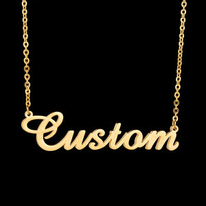 Personalized Name Necklace, Stainless Steel Choker with Letters