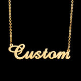 Personalized Name Necklace, Stainless Steel Choker with Letters