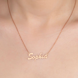 Personalized Stainless Steel Name Necklace for Mother