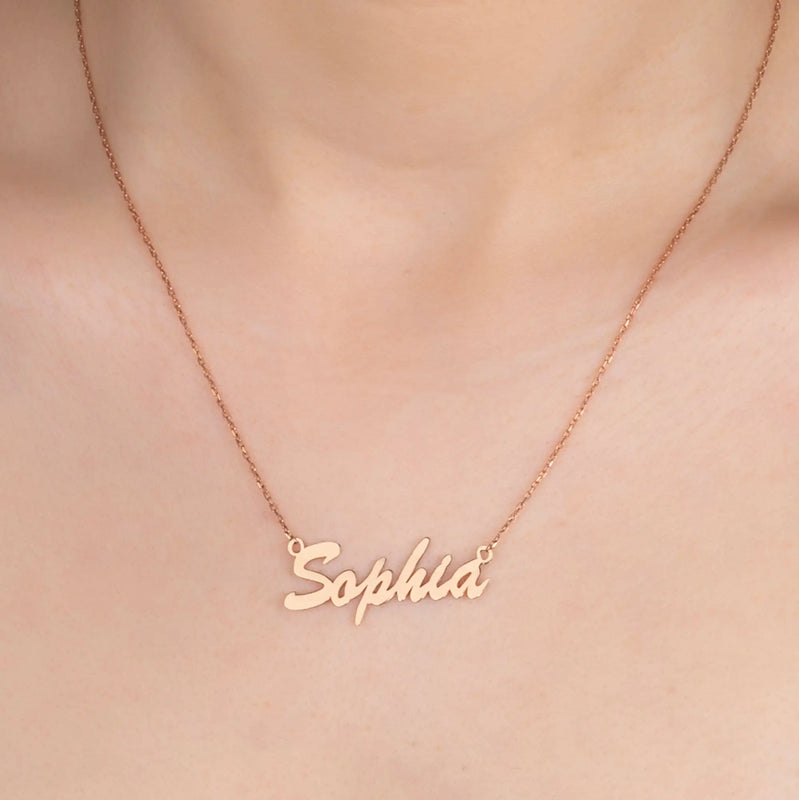 Personalized Stainless Steel Name Necklace for Mother