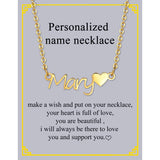 Stainless Steel Name Necklace for Women - Custom Initial Letter