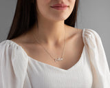 Personalized Stainless Steel Name Necklace, Dainty Silver Name Plate Necklace
