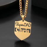 Personalized Name Necklace Stainless Steel for Father's Gift