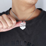 Personalized Name Necklace Stainless Steel for Father's Gift