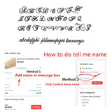 Butterfly Name Necklace Stainless Steel Cursive Nameplate