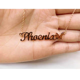 Personalized Butterfly Name Necklace for Birthday Gift