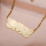 Heart Letter Pendant Name Necklace for Women&Men