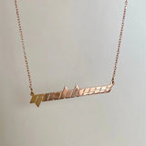 Custom Name Necklace Stainless Steel Pendant Choker