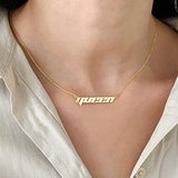 Custom Name Necklace Stainless Steel Pendant Choker