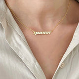Custom Name Necklace Stainless Steel Pendant Choker
