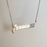 Custom Name Necklace Stainless Steel Pendant Choker