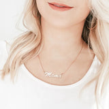 Personalized Name Necklace for Women Nameplate Mama Necklace