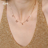 Personalized Name Necklace for Women Initial Necklace Couple family