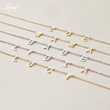 Personalized Name Necklace for Women Initial Necklace Couple family