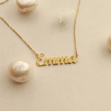 Personalized Name Necklace for Women Girls Stainless Steel Chain Choker