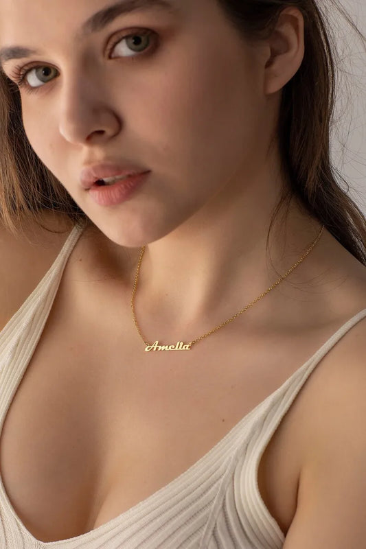 Personalized Name Necklace in Sterling Silver, Initial Necklace
