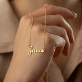 Personalized Name Necklace for Women, Gothic Style Custom Name Jewelry