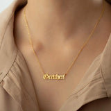 Personalized Name Necklace for Women, Gothic Style Custom Name Jewelry