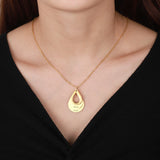 Personalized 3 Names Necklace Water Drop Shape Charm Stainless Steel Jewelry