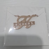 Personalized Name Necklaces For Women - Big First Letters Nameplate Choker