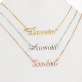 Personalized Name Necklaces-Stainless Name Necklace-Custom Mama Necklace