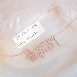 Custom Handwriting Name Necklace Stainless Steel Personalized Jewelry