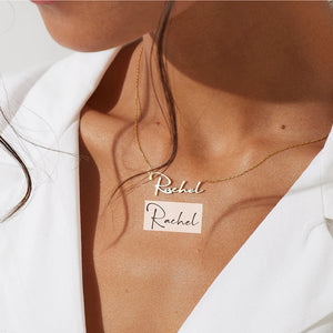 Custom Handwriting Name Necklace Stainless Steel Personalized Jewelry
