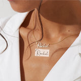 Custom Handwriting Name Necklace Stainless Steel Personalized Jewelry
