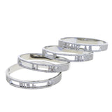 Customize Name 5A Cubic Zirconia Initial Slider Bracelet