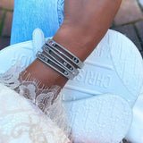 Customize Name 5A Cubic Zirconia Initial Slider Bracelet