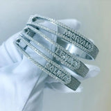 Customize Name 5A Cubic Zirconia Initial Slider Bracelet