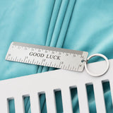 Personalized Name Ruler Keychain Stainless Steel Fathers Gift