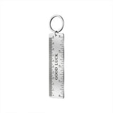 Personalized Name Ruler Keychain Stainless Steel Fathers Gift