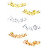 Personalized Name Steel Earrings for Women Nameplate Letter Stud Jewelry