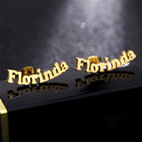 Custom Name Stainless Steel Stud Earrings for Women