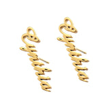 Personalized Name Stud Earrings for Women