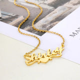 Personalized Heart Name Necklace Stainless Steel