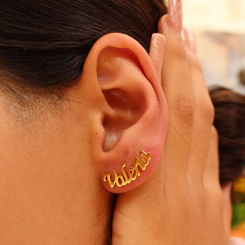 Personalized Name Stud Earrings|Custom Name Earrings|Stud Earrings