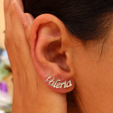 Personalized Name Stud Earrings|Custom Name Earrings|Stud Earrings