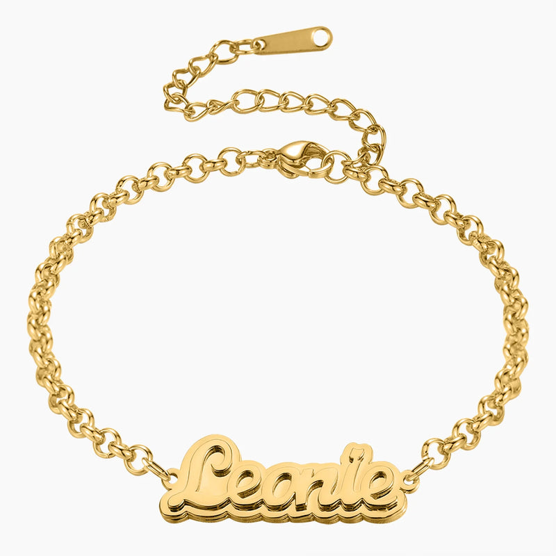 Personalized Name Therapy Bracelet with Magnetic Stone Wristband
