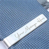 Custom Engraved Stainless Steel Tie Clip