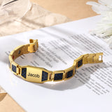 Custom Name Men's Titanium Steel Bracelet