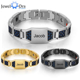 Custom Name Men's Titanium Steel Bracelet
