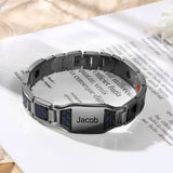 Custom Name Men's Titanium Steel Bracelet