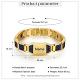 Custom Name Men's Titanium Steel Bracelet