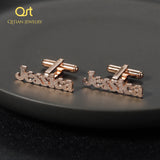 Custom Name Cufflinks - Stainless Steel Women's Jewelry