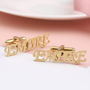 Personalized Name Cufflinks Stainless Steel Jewelry for Women